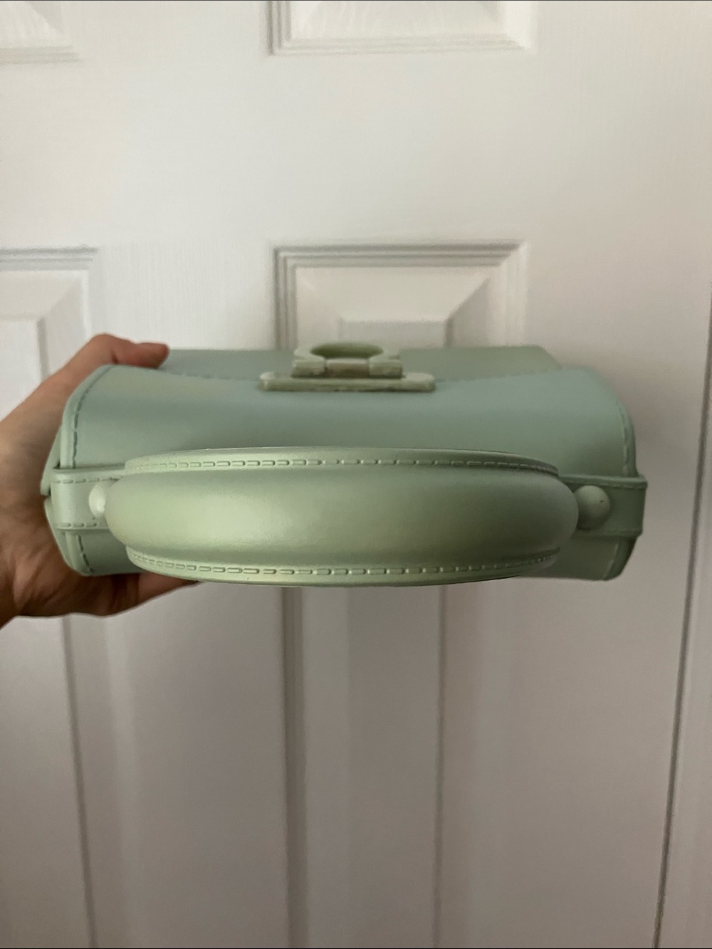 Salvatore Ferragamo Mint Green Gancini Bag - Picture 10 of 13